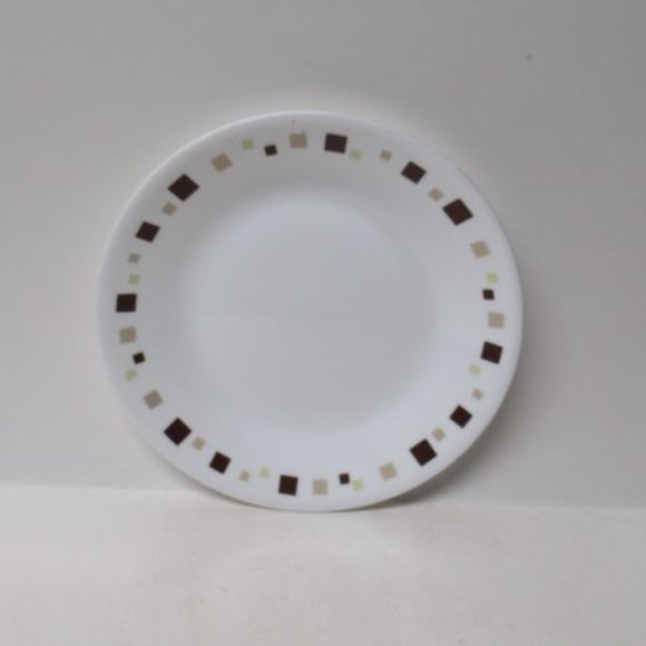 Corning Corelle Vitrelle Geometric 6 1/2 Inch Bread and Butter Plate U.S.A. - Picture 2 of 4